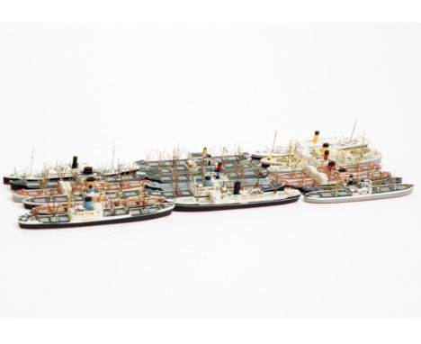 Various  makers metal and resin Passenger/ Cargo and Cargo ships 1:1200 scale or similar Waterline Models, M5a 'Stancourt', M