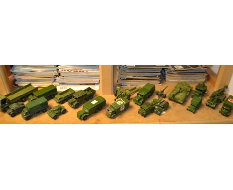 Dinky Toys - Military Vehicles, Armoured Command Vehicle;   Chieftain Tank;  626 Military Ambulance;   Foden Army Wagon;  689