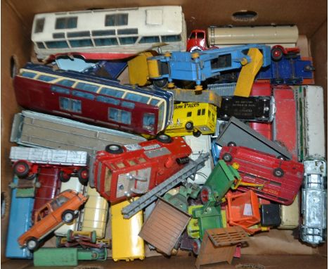 Dinky Toys - Supertoys Foden Petrol Tanker;  952 Vega Major Luxury Coach x2;  Merryweather Marquise Fire Engine;  Buses, Poli