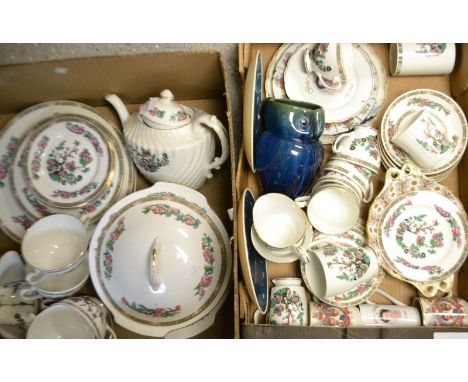 Ceramics - a Bourne Denby Banesby owl jug; a pair of Susie Cooper plates; a Royal Grafton Majestic Indian Tree pattern table 