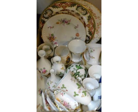 Glass, Ceramics and Metalware - Royal Crown Derby 383 plate, Derby Posie, Poole, Royal Winton, Wedgwood, Paragon tea set, sil