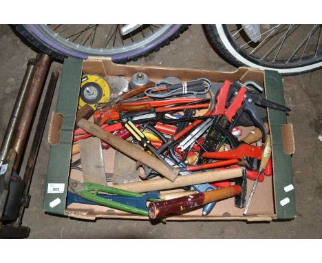 Box of assorted tools