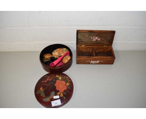 MIXED LOT, VARIOUS FLORAL DECORATED TRINKET BOXES