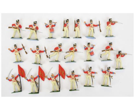 Timpo Solids - Waterloo Specials - Set AP3 [20 figures] - Battle of Waterloo Range - British infantry, circa, 1968, comprisin