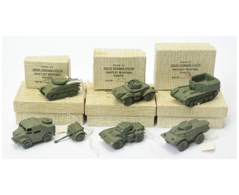 Denzil Skinner &amp; Co Ltd "Tanks of all Nations" series group of 6 x Military Vehicles to include - Quad Artillery Tractor 