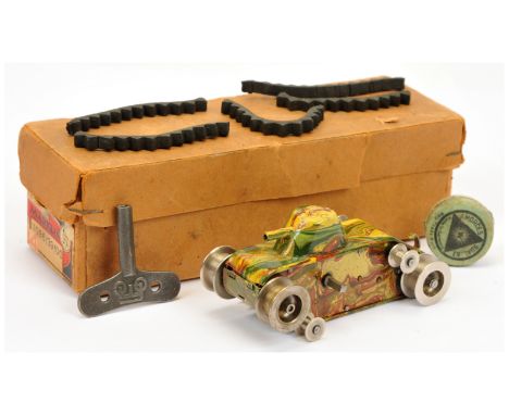 Marklin - Model No. 1086/39/00 Tinplate Clockwork Tank, boxed.&nbsp; With key.&nbsp; Condition generally appears Excellent (t