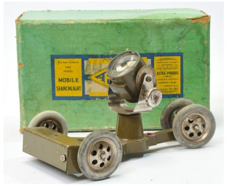 Astra mobile Searchlight - dark khaki, metal wheels - Good to Good Plus (requires very light cleaning) in a Fair to Good gree