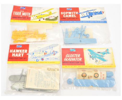 Airfix - Group of Factory Sealed Model Aircraft Kits. &nbsp;First Issue (1950s), 1/72nd Scale. &nbsp;Comprising: 'Hawker Hart