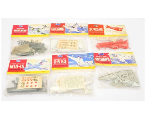 Airfix - Group of Factory Sealed Model Aircraft Kits. &nbsp;First Issue (1950s), 1/72nd Scale.&nbsp; Comprising: 'Westland Wh