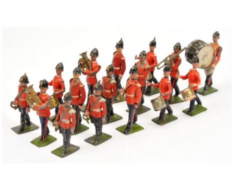 Britains - Types of The British Army - Set 321 'Drum &amp; Fife Band of the Line'.&nbsp; &nbsp;Appears to be 1934 version.&nb