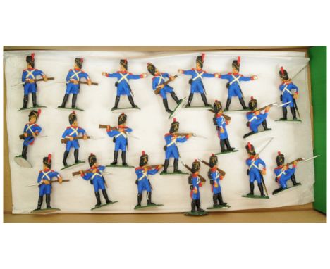 Timpo Solids - Waterloo Specials - Set AP2 [20 figures] - Battle of Waterloo Range - French Infantry, circa, 1968, comprising