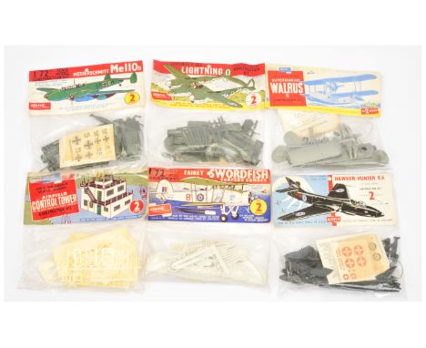 Airfix - Group of Factory Sealed Model Aircraft Kits. &nbsp;First Issue, No. 2 Series (1950s), 1/72nd Scale.&nbsp; Comprising