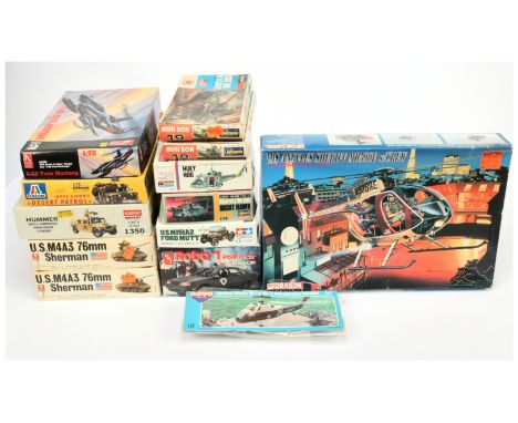 Italeri, Hasegawa, Tamiya, Bandal &amp; Other Plastic Kits. 1/25, 1/35, 1/48 &amp; 1/72 scales.&nbsp; Including: Italeri 'M99