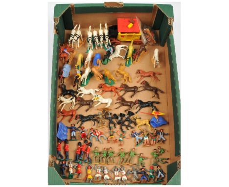 Timpo Toys - A Mixed Group of Unboxed Figures.&nbsp; Various themes including Wild West, Historic Soldiers, Modern Army &amp;