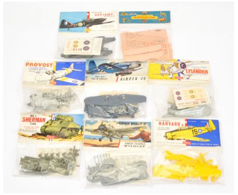 Airfix &amp; Similar - Group of Factory Sealed Model Kits. &nbsp;First Issue, Type 2 (1950s), 1/72nd Scale. &nbsp;Comprising: