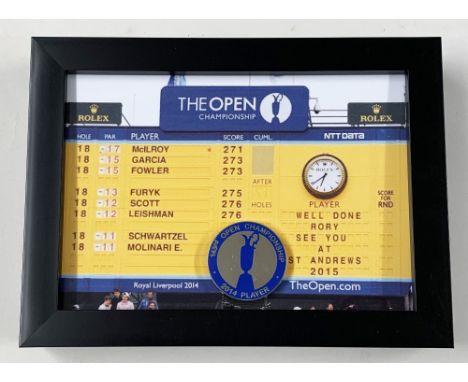 2014 Official R&amp;A Open Golf Championship Players Enamel Badge - won by Rory McIlroy - played at Royal Liverpool Golf Club