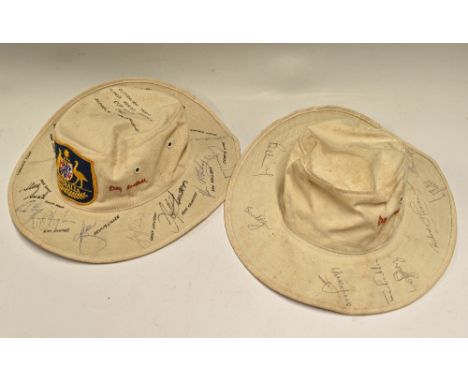 1983 Australia v New Zealand World Series Cup Final Signed Hat with signatures including R Hogg, G Chappell, S Smith, K Hughe