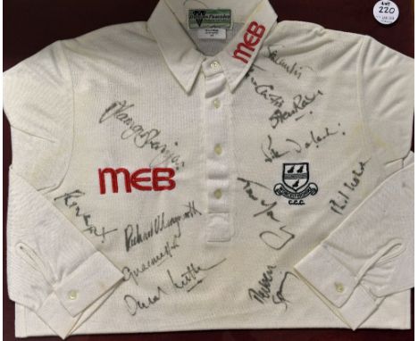 C.1998 Worcestershire Signed Cricket Shirt including signatures such as G Hick, R Spiring, A Sheriyar, R Illingworth, D Leath