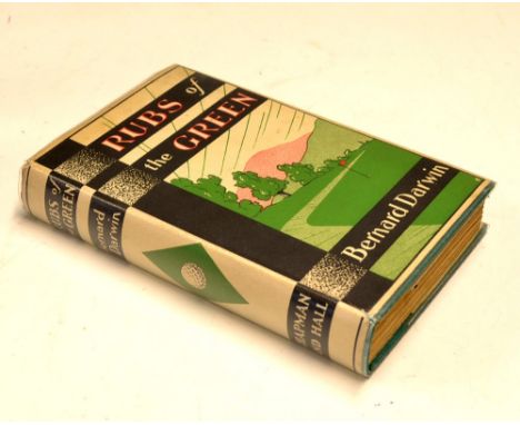 Darwin, Bernard - "Rubs of The Green" 1st edition 1936 in the scarce  original dust jacket and pictorial cloth boards - Publ'