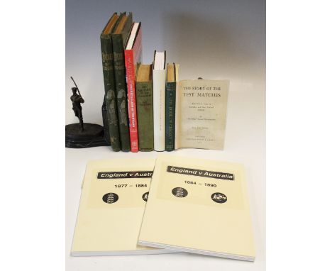 Selection of Cricket Books including With the M.C.C. in Australia by Major Philip Trevor, The Book of Cricket by Sir Pelham W