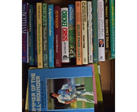 Selection of Assorted Cricket Books to include Vintage Cricketers, The Botham Report, Cricket Crisis, Leading from the front 