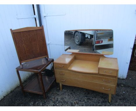 Dressing table with mirror, trolley and fire screen&nbsp;