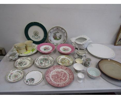 Spode bowl and a quantity of various china