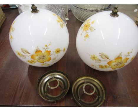 A pair vintage light globes