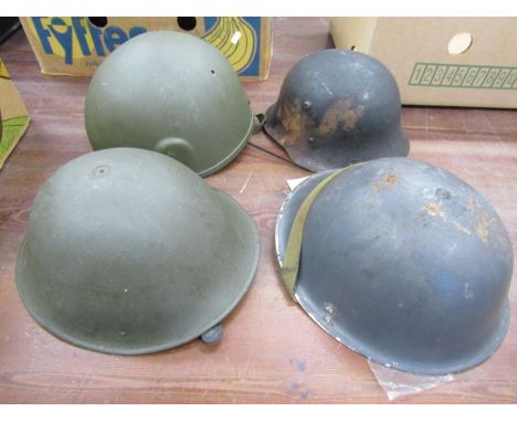 4 army helmets