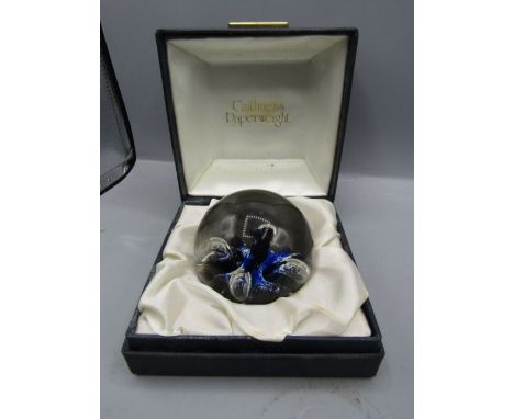 Caithness Crystal paperweight in original box