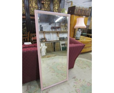 Vintage bevelled mirror on wardrobe door 67cm x 151cm approx&nbsp;