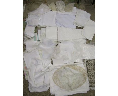 Large amount of quality vintage linens and nightdressBeautiful bed linens, throws, lace, table linens etc etc