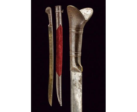 dating: Late 19th Century provenance: Russia, Curved, single-edged, enlarged blade, with a thin fuller through all the length