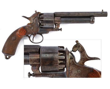 dating: 1856 - 1865 provenance: France, The upper barrel of octagonal section, rifled, 10 mm cal., with fore-sight; lower bar