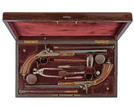 dating: Mid 19th Century provenance: Europe, Octagonal, rifled, finished, 9.5 mm cal. barrel, with fore-sight; forward spring