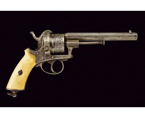 dating: Third quarter of the 19th Century provenance: Belgium, Octagonal, rifled, 11 mm cal. barrel, with fore-sight, engrave