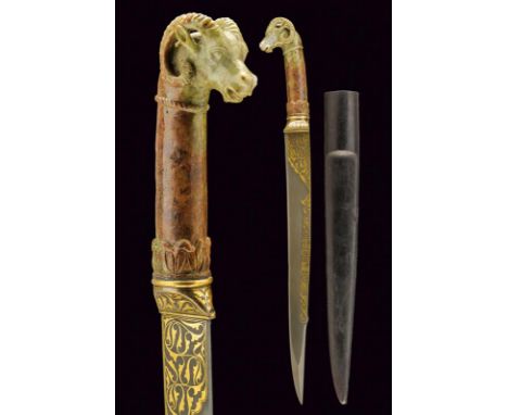 dating: Second part of the 20th Century provenance: India, Single-and false-edged blade with damask structure, reinforced tip