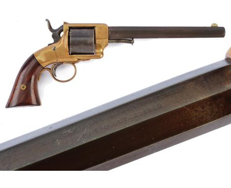 dating: Third quarter of the 19th Century provenance: USA, Octagonal, rifled, cal. 38 rimfire barrel, with fore-sight, remain