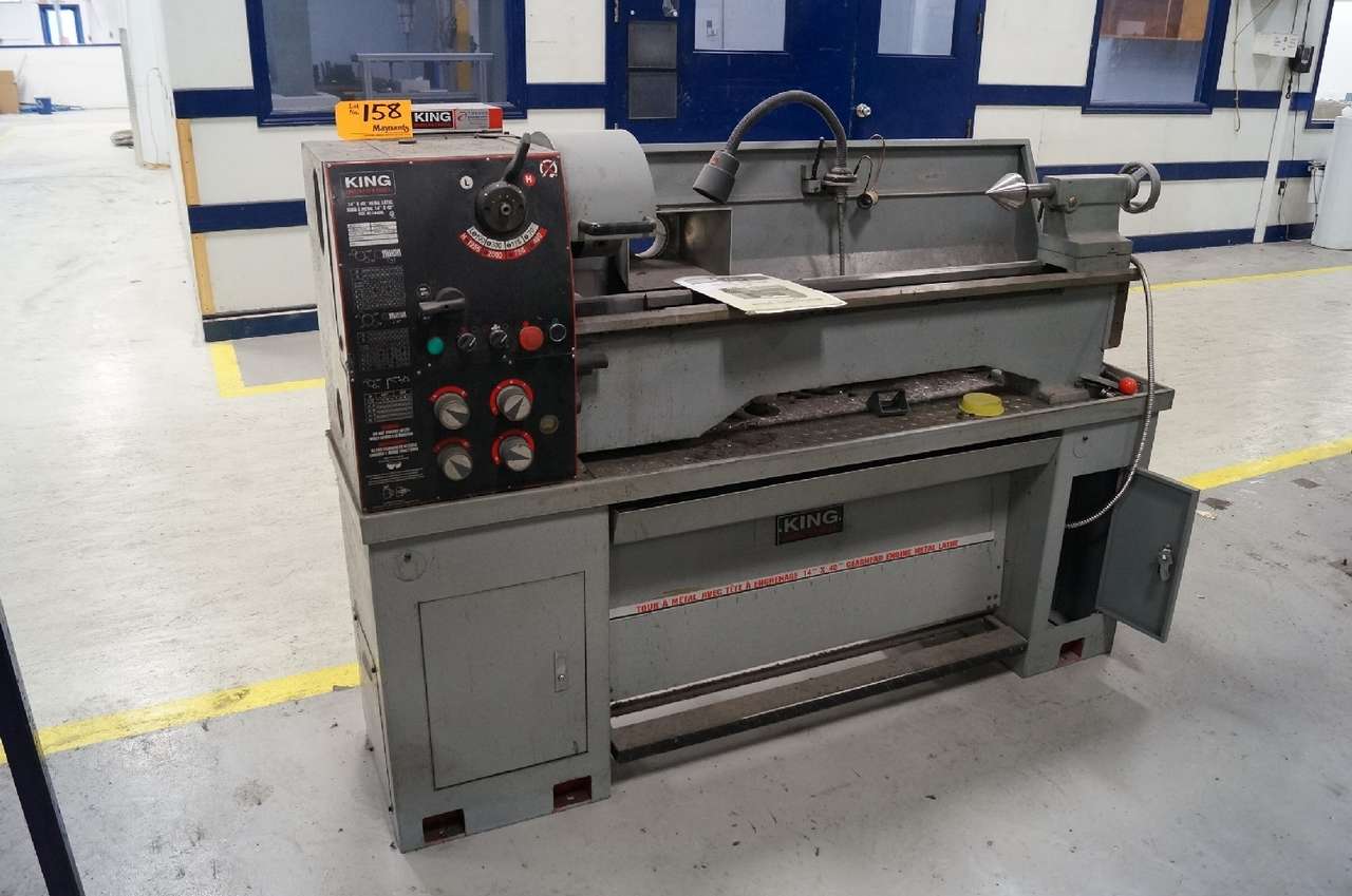 2013 King Industrial KC1440ML6 Gear Head Metal Lathe 14" x 40", H/L Speed Selector,702000RPM,