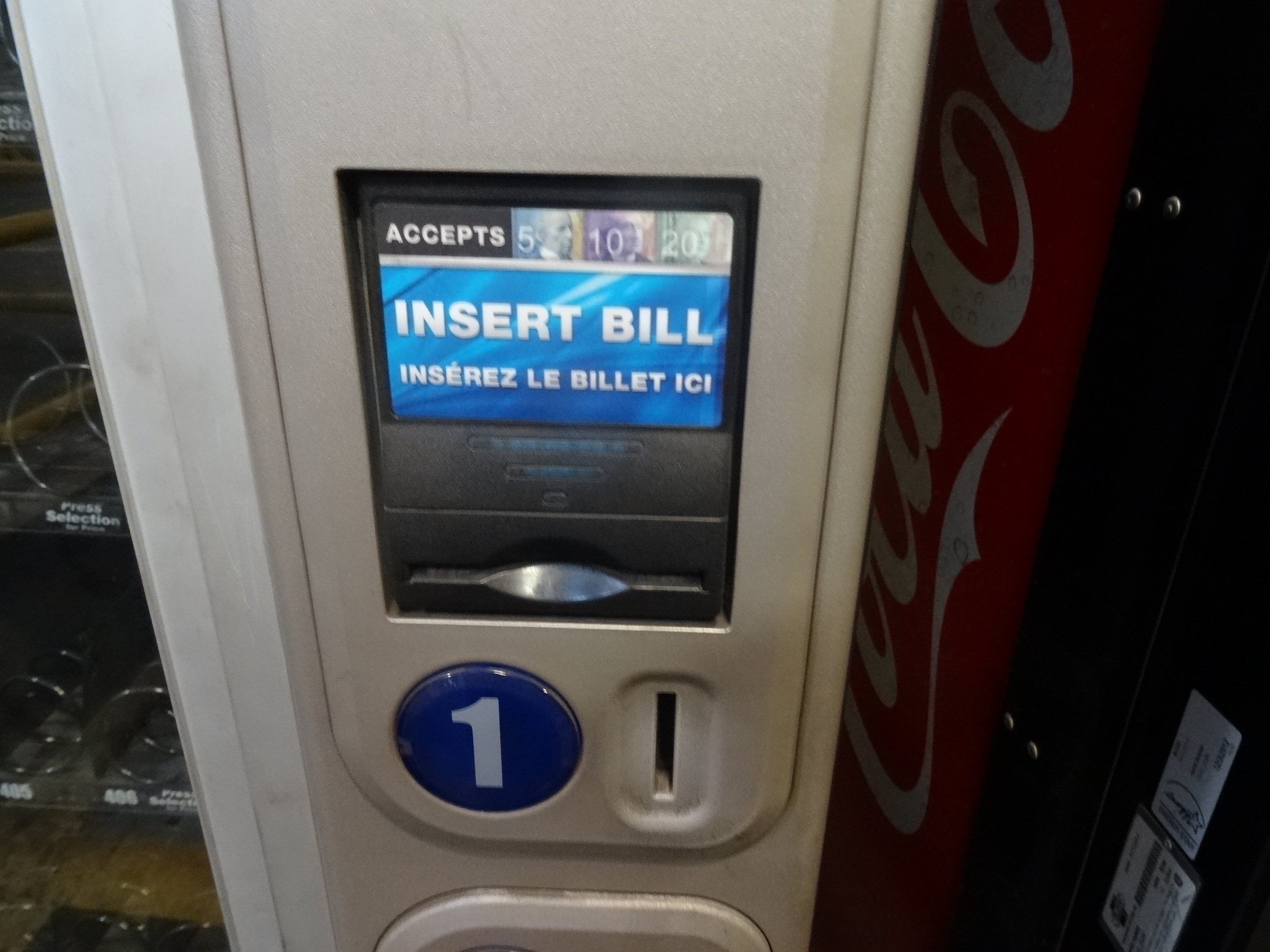 1X, VENDING MACHINE (WITH KEYS)