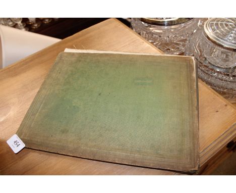 An early 19th Century volume 'A Collection of Ornamental Designs After Thomas Chippendale' with various black and white plate