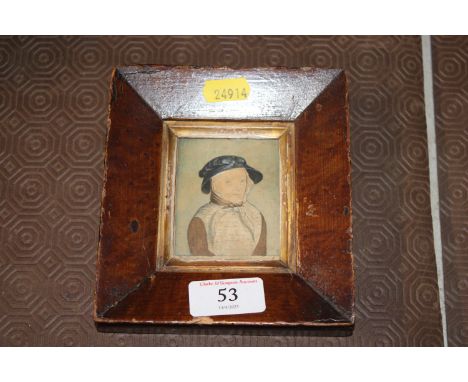 A late 19th Century miniature portrait study
