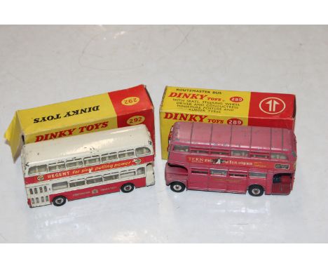 Two Dinky Supertoys, Routemaster Bus No. 289, and Leyland Atlantean Bus No.292