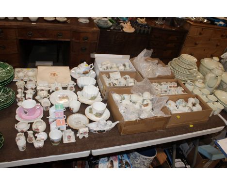 A large quantity of crested ware to include local interest, Ipswich, Woodbridge etc. and W.H. Goss