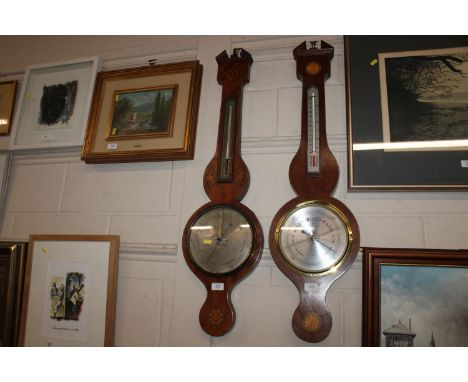 A banjo cased barometer 