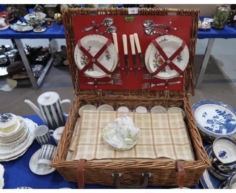 A Brexton picnic basket, and a Western German coffee set Condition Report:Available upon request