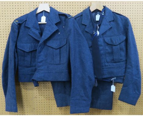 A collection of post-War RAF war service dress uniform, comprising Volunteer Reserve officer's no. 2 dress blouse by James Sm