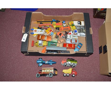 A quantity of mainly Dinky and Corgi diecast model vehicles, to include: Kermit The Frog; Buisk Regal; JCB 110D Crawler Loade