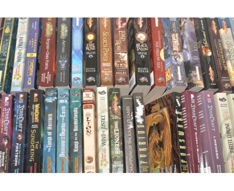 World of Warcraft and other science fantasy and role-playing game novels in paperback.  (qty)