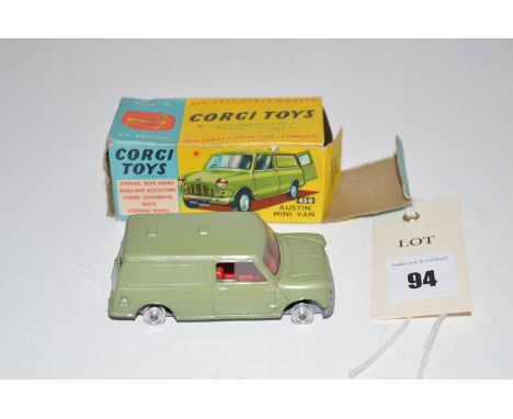 A Corgi Toys Austin Mini-Van, No. 450, boxed.